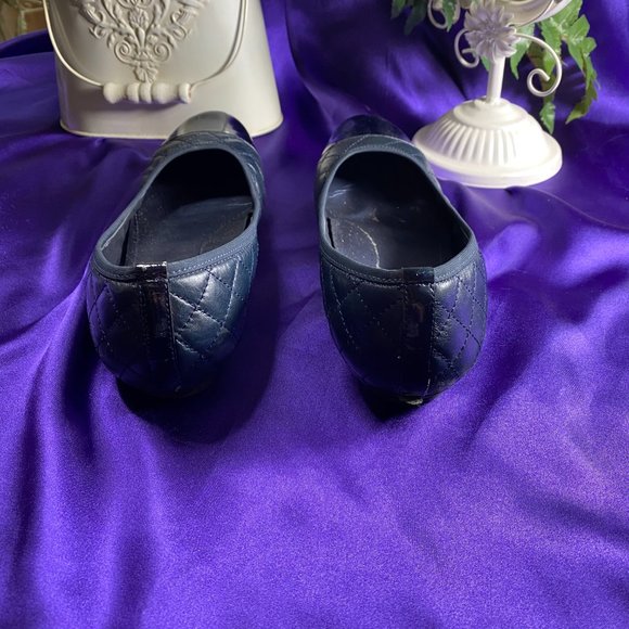 📌 Vaneli Quilted Leather Cap Toe Ballerina Flats - Picture 5 of 15